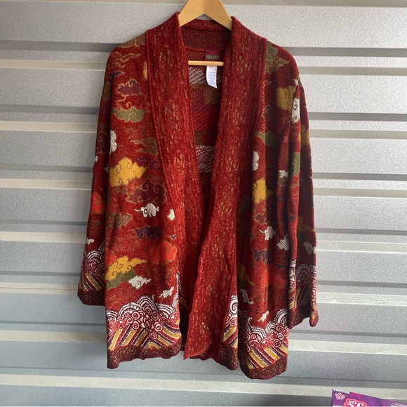 KENZO two piece kimono sweater jacket
